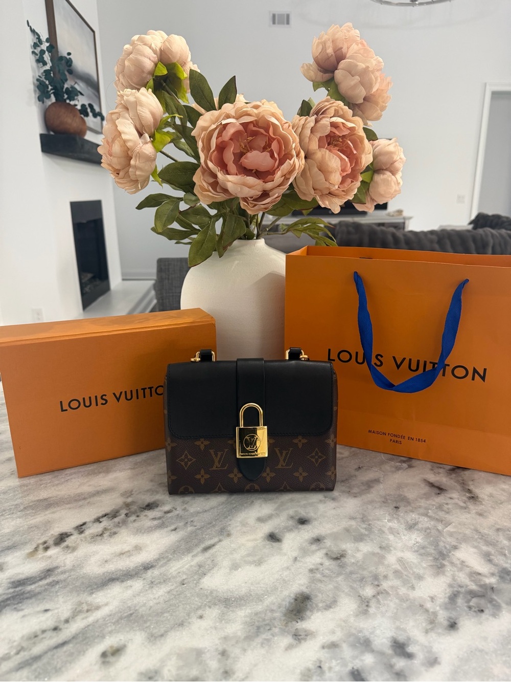 Authenticated Louis Vuitton Locky handbag